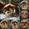 Kitcheniva 2D Wooden Vintage Birth of Jesus Nativity Scene Christmas Ornaments